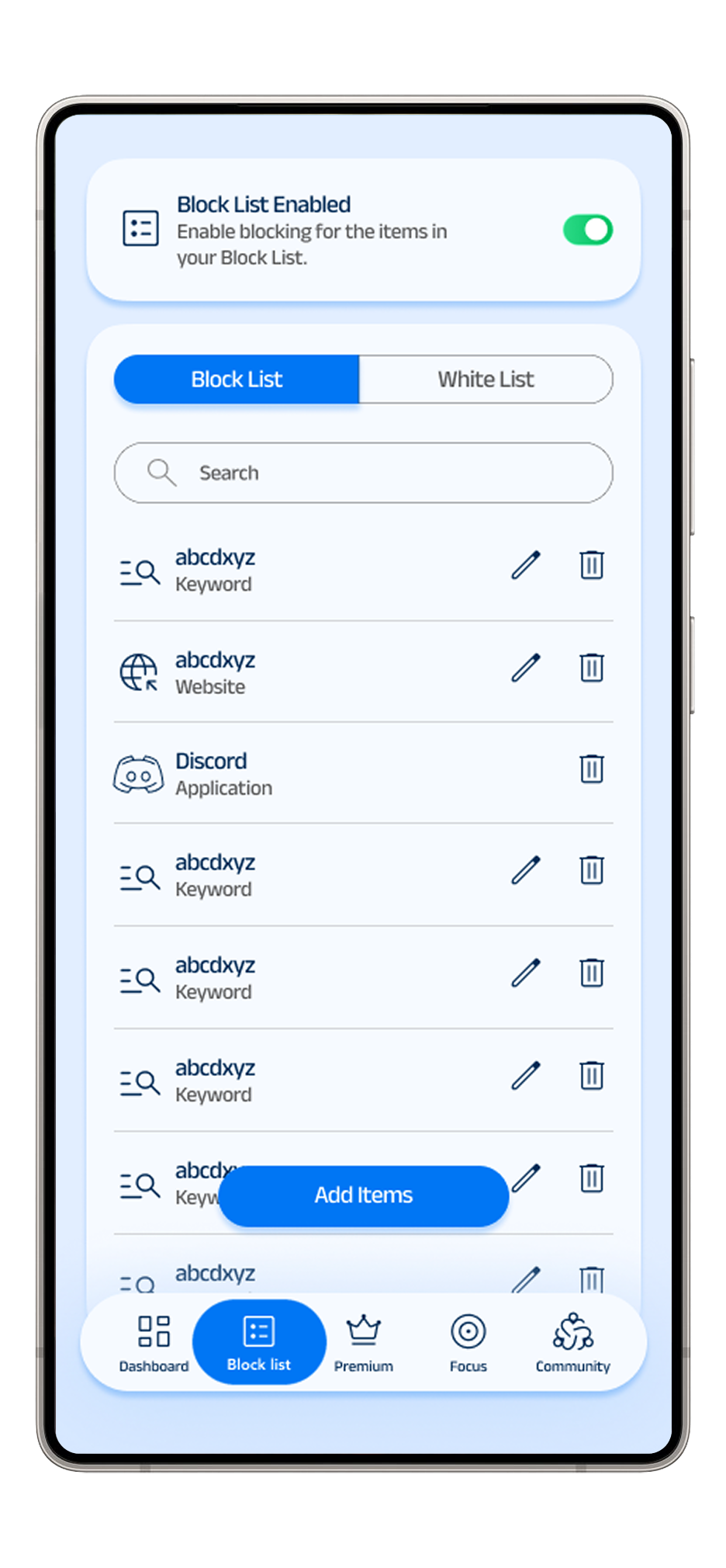 Feature screen 3